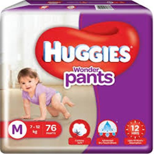 HUGGIES WONDER PANTS M(7-12Kg) 76N